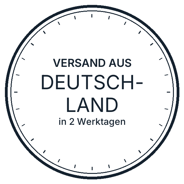 Versand aus Deutschland in 2 Werktagen