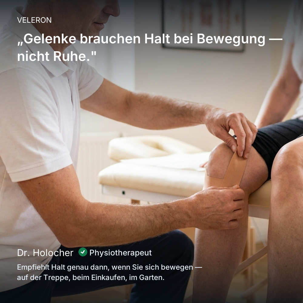 Physiotherapeutische Einordnung: Gelenke brauchen Halt bei Bewegung