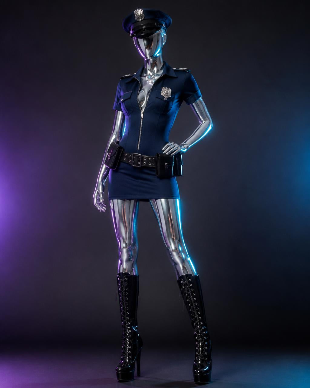 HOTBUNNI Cop Set in Navy