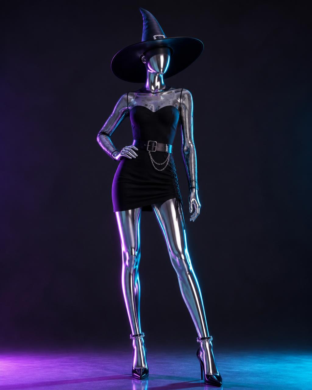 HOTBUNNI Witch Set in Schwarz