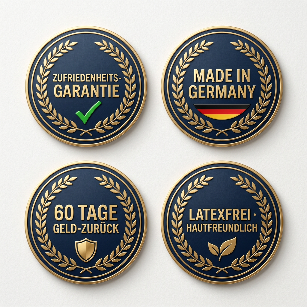 Geprüfte Qualität: Zufriedenheits-Garantie, 60 Tage Geld-zurück, latexfrei
