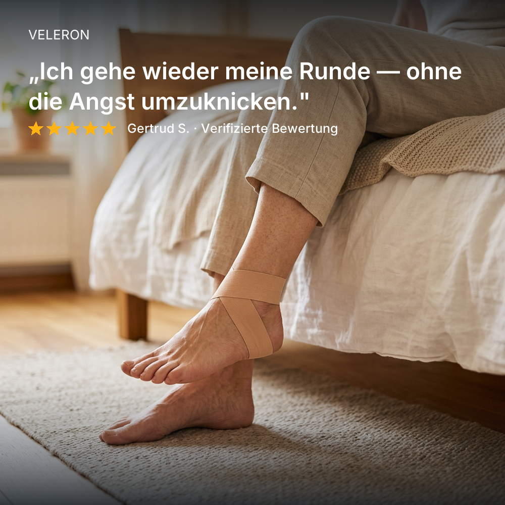 Kundin: wieder ohne Angst umzuknicken