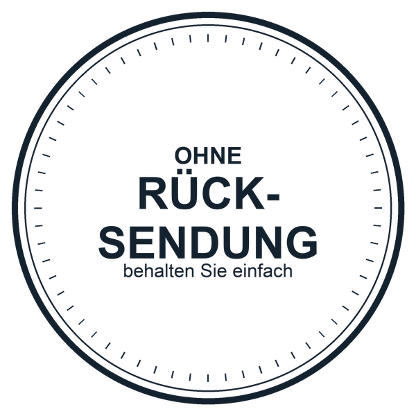 Ohne Rücksendung, Sie behalten es
